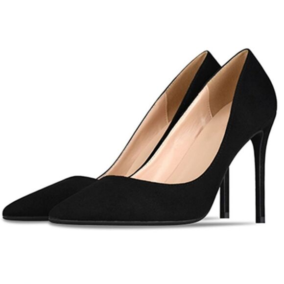 A.NEW DAY SUEDE POINTED TOE WOMEN"S SLIP-ON HIGH HEELS STILETTOS PUMP - Picture 16 of 16